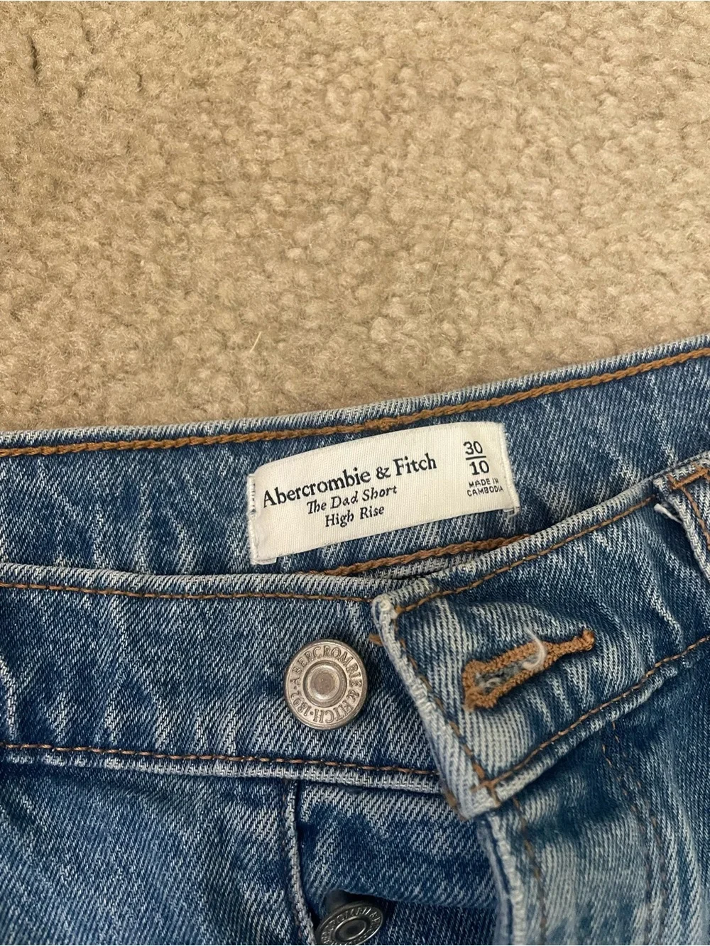 Abercrombie High Rise Dad Shorts - Picture 3 of 3
